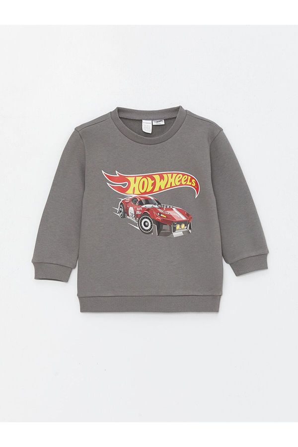 LC Waikiki LC Waikiki Lcw Crew Neck Hot Wheels Printed Baby Boy Sweatshirt