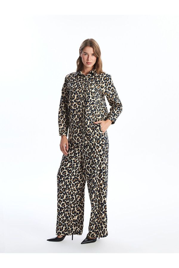 LC Waikiki LC Waikiki Lcw Elastic Waist Leopard Patterned Women's Trousers