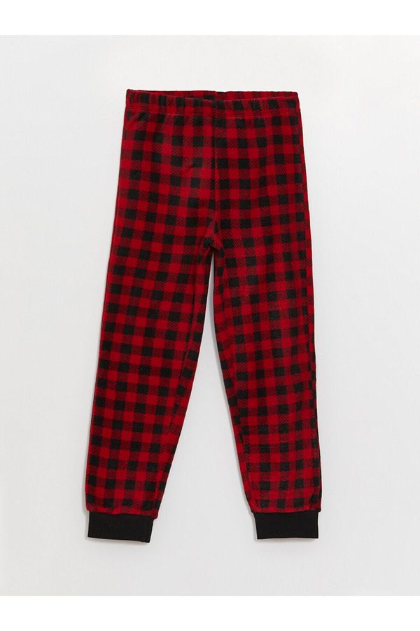 LC Waikiki LC Waikiki Lcw Elastic Waist Plaid Fleece Boy's Pajama Bottom