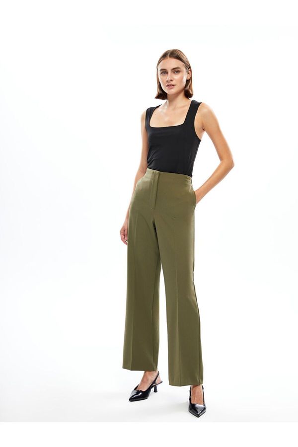 LC Waikiki LC Waikiki LCW Elastic Waist Wide Leg Women's Trousers