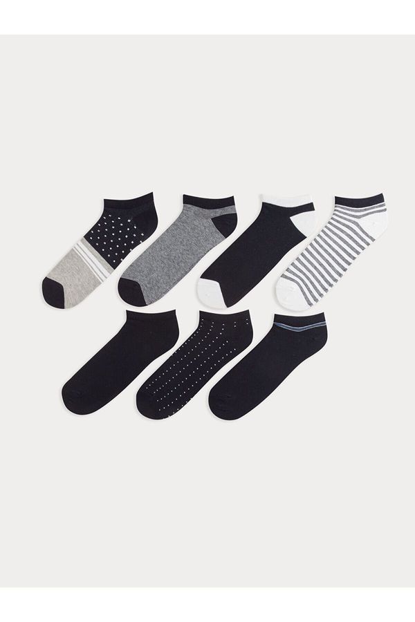 LC Waikiki LC Waikiki Lcw Patterned Men's Ankle Socks 7 Pieces