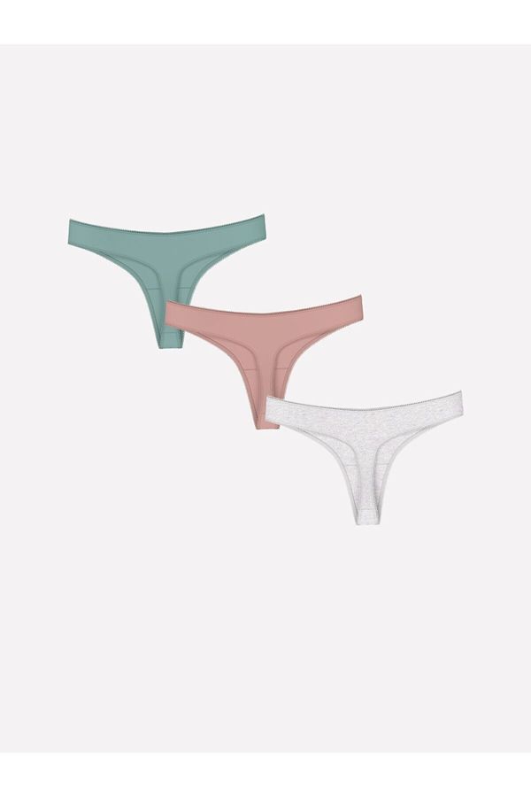 LC Waikiki LC Waikiki Lcw Plain Thong Panties 3 Pack