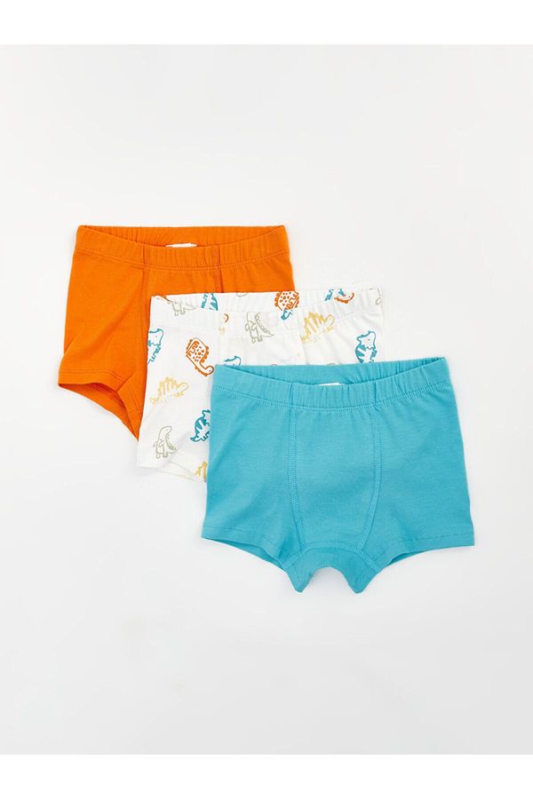 LC Waikiki LC Waikiki LCW Printed Baby Boy Boxer with Elastic Waist 3-Piece