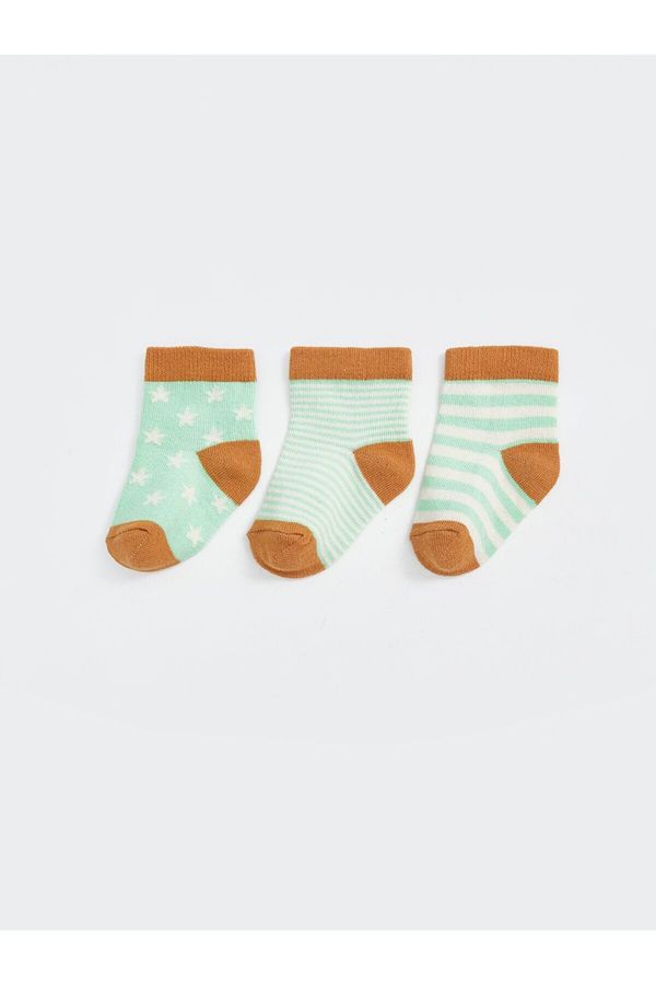 LC Waikiki LC Waikiki Lcw Printed Baby Boy Socks 3-Pack