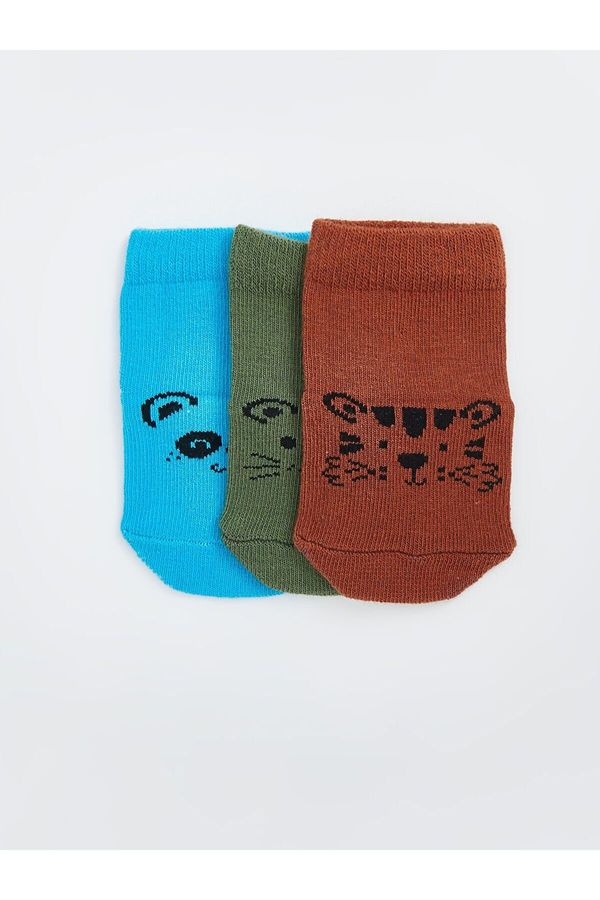 LC Waikiki LC Waikiki Lcw Printed Baby Boy Socks 3-Pack