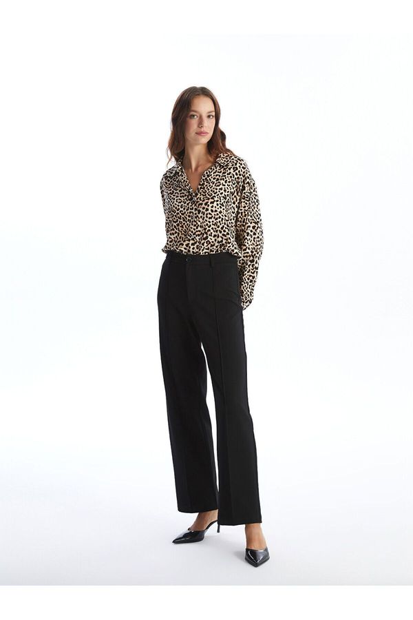 LC Waikiki LC Waikiki Lcw Slim Fit Straight Wide Leg Women's Trousers