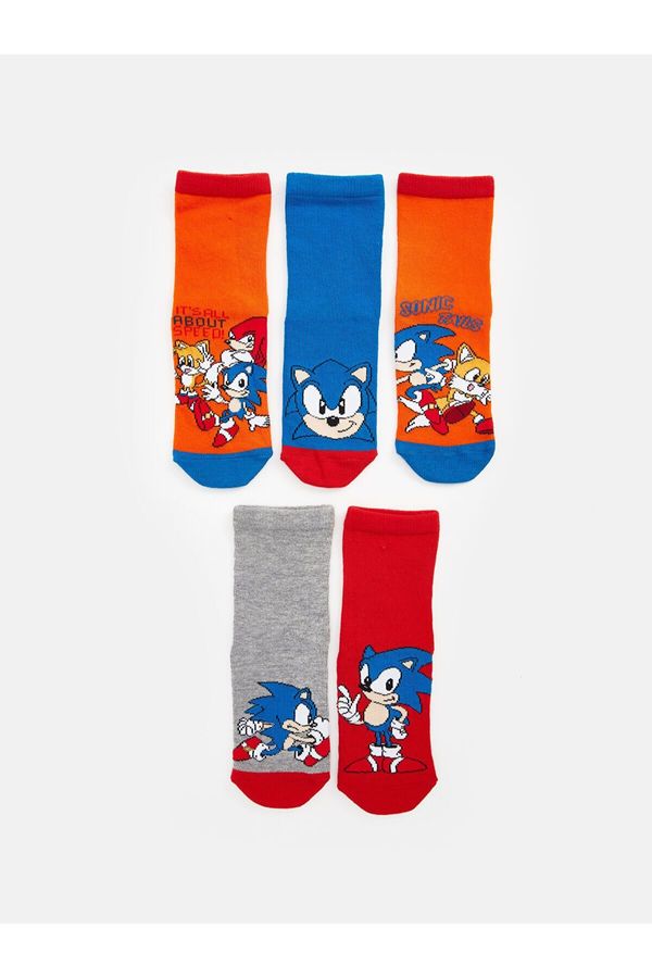 LC Waikiki LC Waikiki Lcw Sonic Patterned Boy Socks 5-Piece