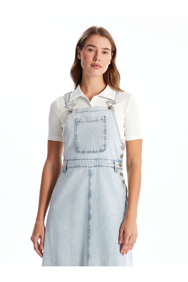 LC Waikiki LC Waikiki Lcw Square Neck Women's Jeans Overalls