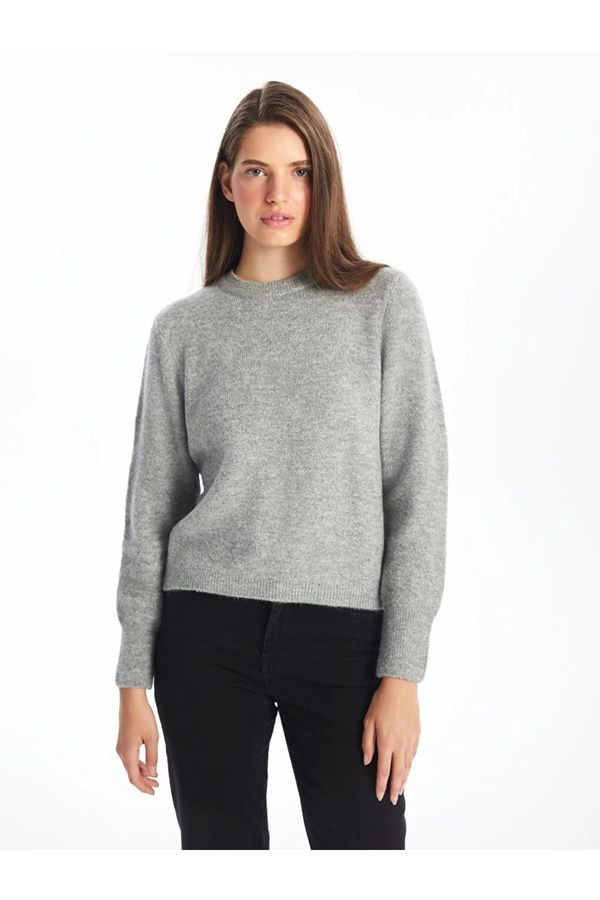 LC Waikiki LC Waikiki LCW Vision Crew Neck Plain Long Sleeve Women's Knitwear Sweater