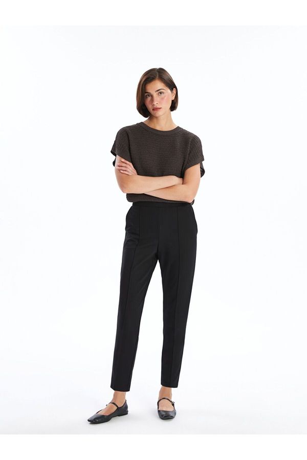 LC Waikiki LC Waikiki Lcw Women's Elastic Waist Plain Trousers