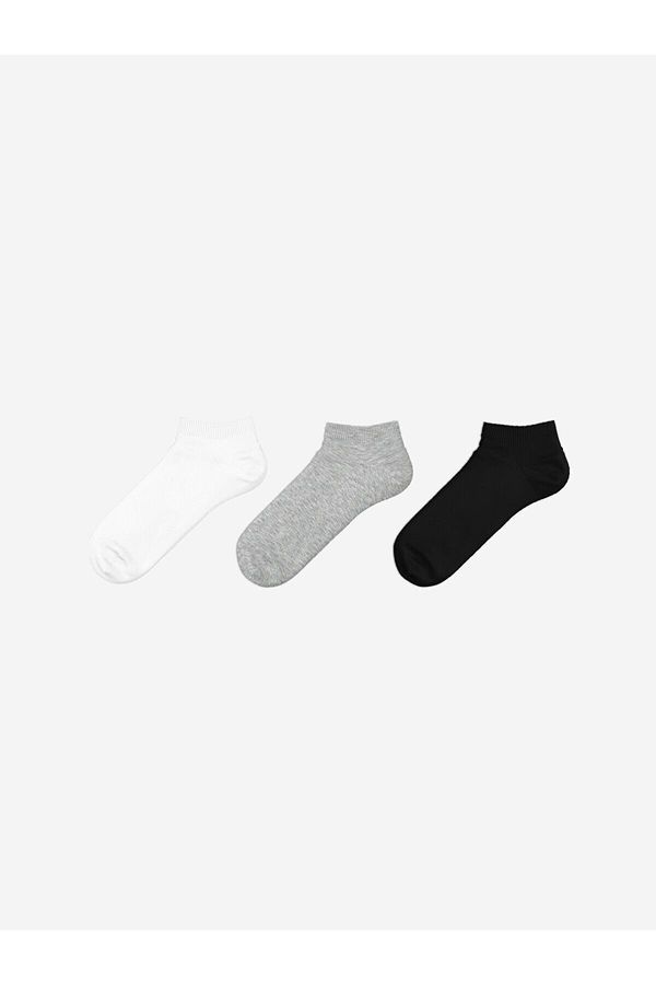 LC Waikiki LC Waikiki LCW Women's Flat Booties Socks 3 Pack