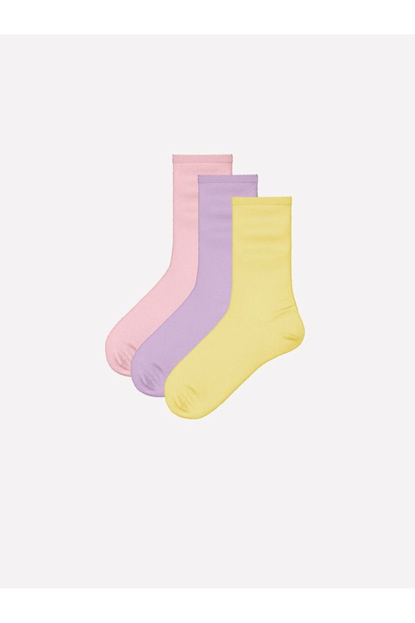 LC Waikiki LC Waikiki Lcw Women's Plain Socks 3 Pack