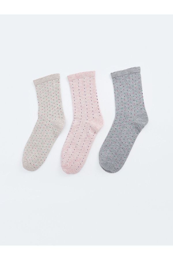 LC Waikiki LC Waikiki Lcwk Patterned Women's Socks 3 Pack