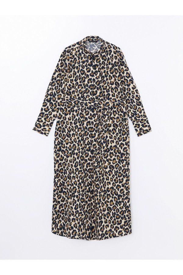 LC Waikiki LC Waikiki Leopard Print Women's Shirt Dress