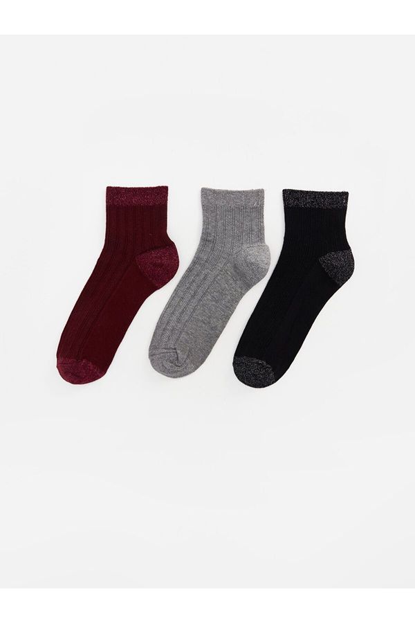 LC Waikiki LC Waikiki Lw - Self Patterned Women's Socks 3 Pack