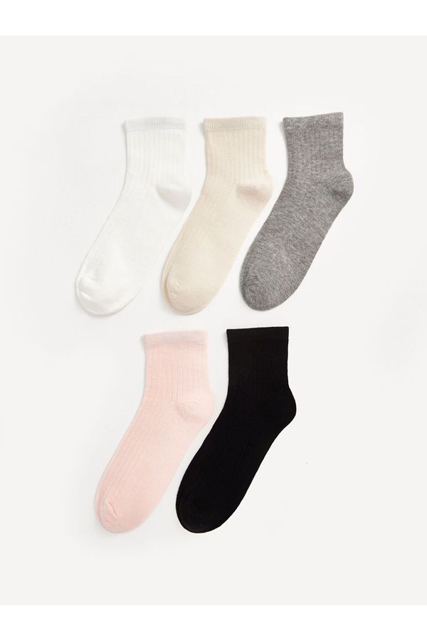 LC Waikiki LC Waikiki Lw - Women's Plain Socks 5 Pack