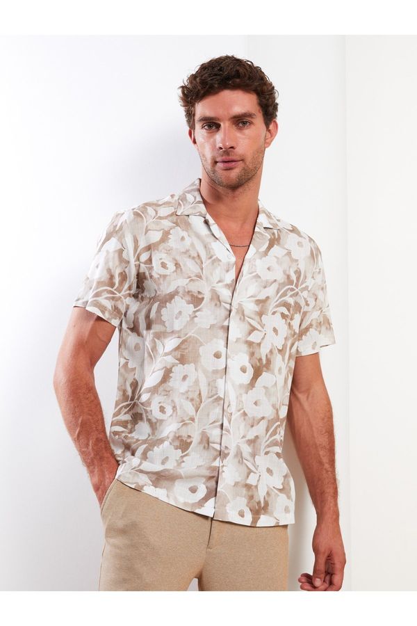 LC Waikiki LC Waikiki Men's Comfy Fit Resort Collar Patterned Short Sleeve Shirt