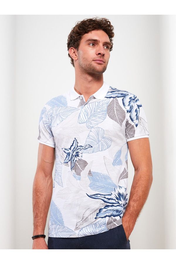 LC Waikiki LC Waikiki Men's Polo Neck Short Sleeve Patterned Pique T-Shirt