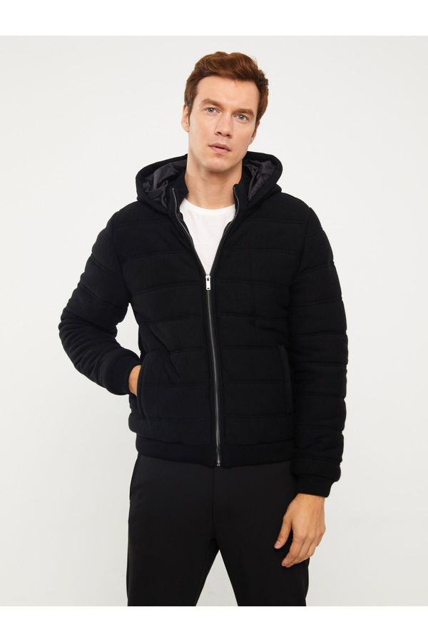 LC Waikiki LC Waikiki Men's Slim Fit Hooded Knitwear Coat