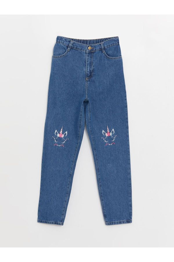 LC Waikiki LC Waikiki Mom Fit Embroidered Girl Jeans