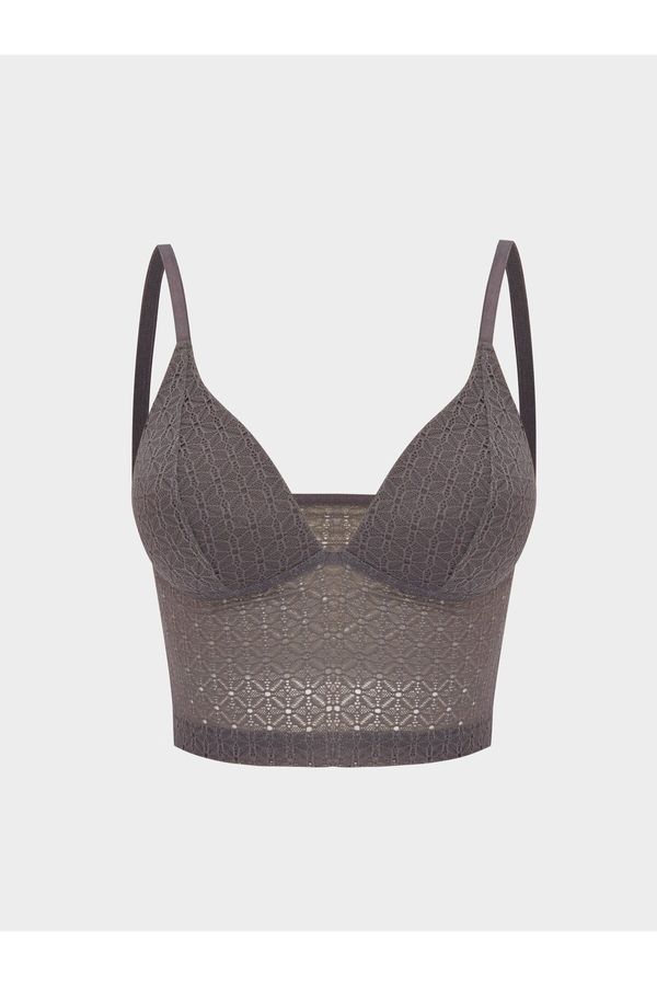 LC Waikiki LC Waikiki Non-Wireless Padding Lace Bralette