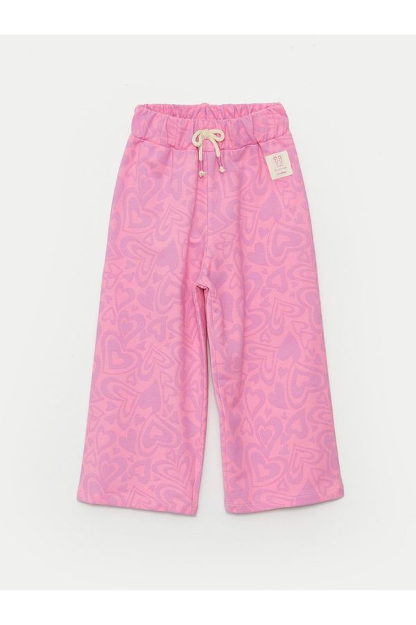 LC Waikiki LC Waikiki Patterned Baby Girl Trousers with Elastic Waist