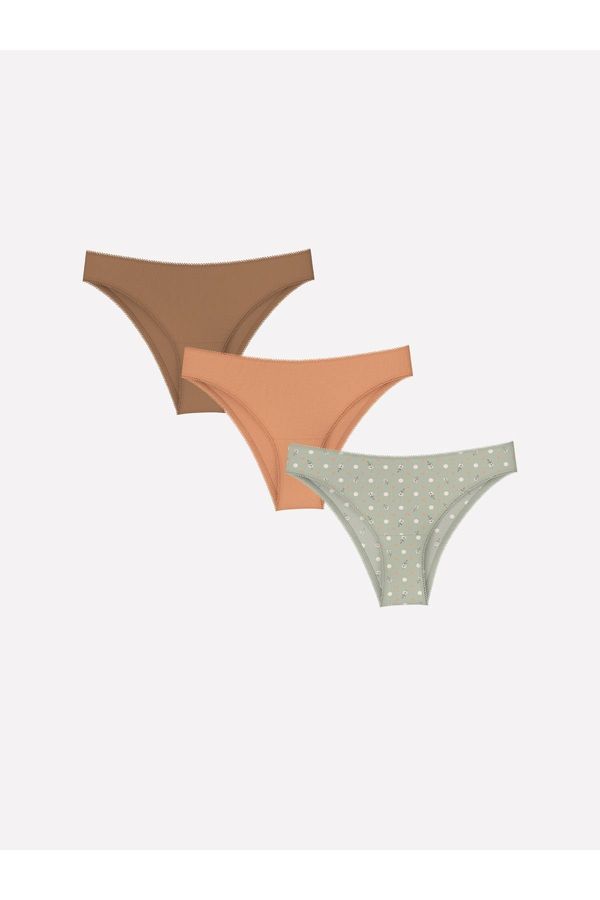 LC Waikiki LC Waikiki Patterned Brazilian Panties 3 Pack