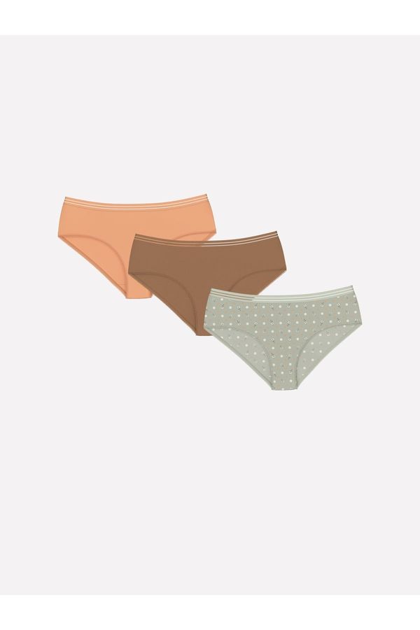 LC Waikiki LC Waikiki Patterned Hipster Panties 3 Pack