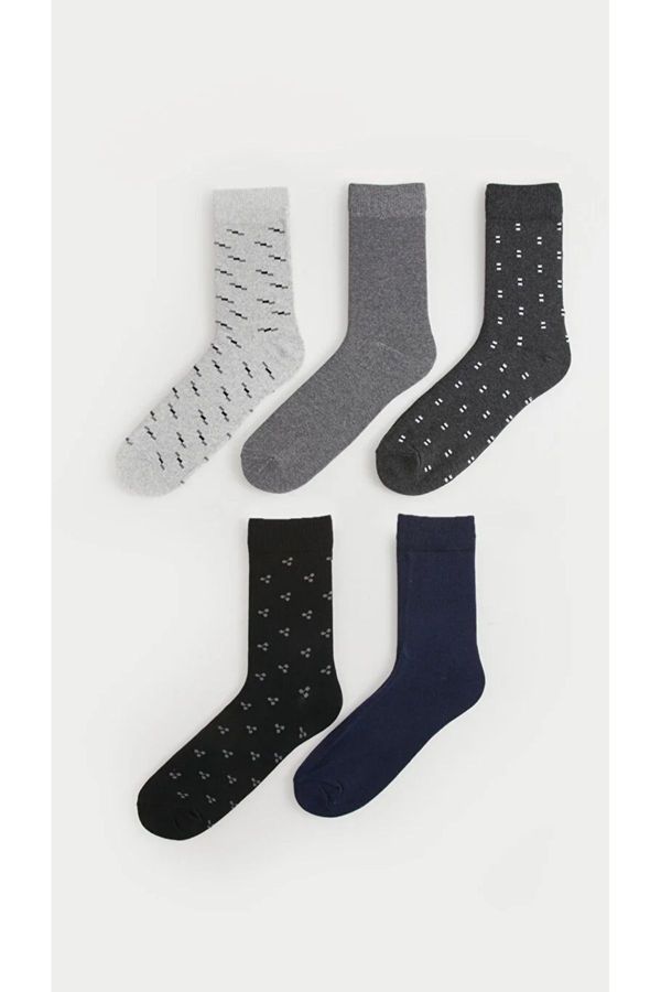 LC Waikiki LC Waikiki Patterned Men's Sock Socks 5 Pack