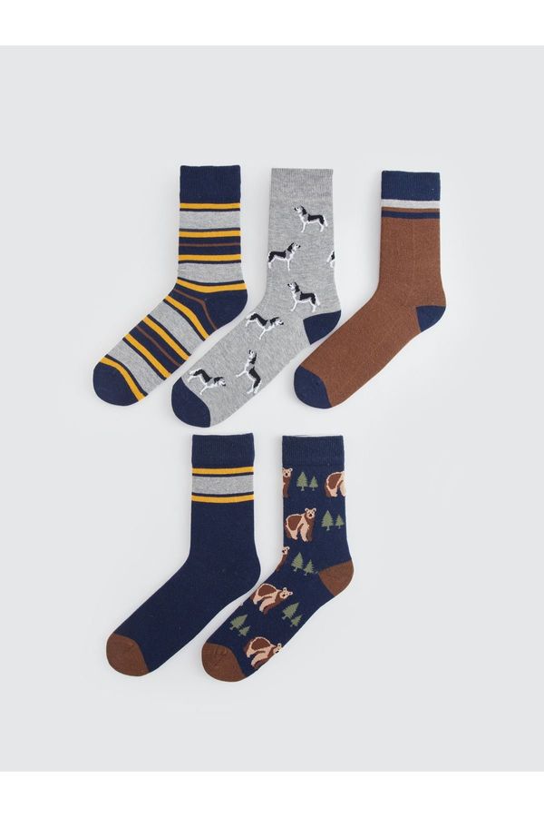 LC Waikiki LC Waikiki Patterned Men's Sock Socks 5 Pack