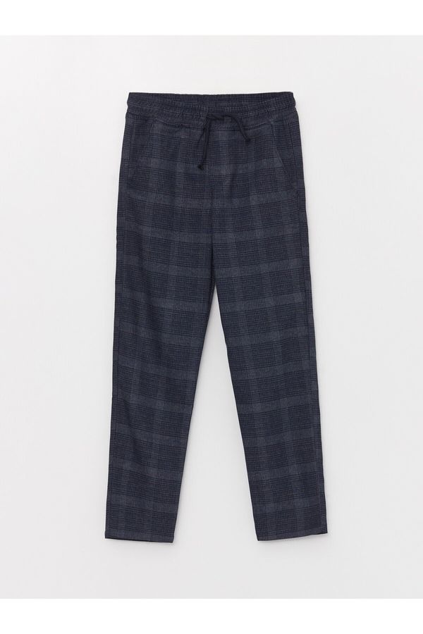 LC Waikiki LC Waikiki Plaid Boys' Pants with Elastic Waist