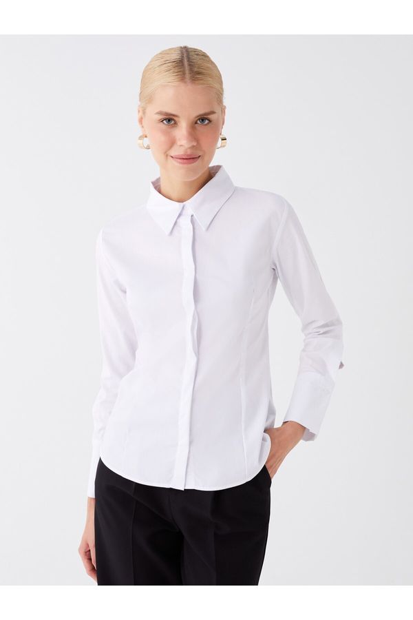 LC Waikiki LC Waikiki Plain Long Sleeve Poplin Women's Shirt