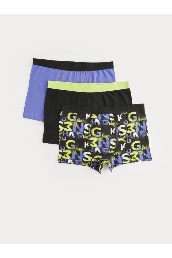 LC Waikiki LC Waikiki Printed Boy's Boxer Set of 3