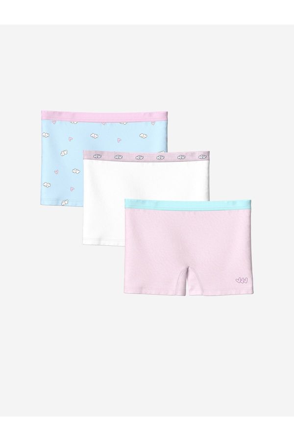 LC Waikiki LC Waikiki Printed Girl's Boxer Set of 3