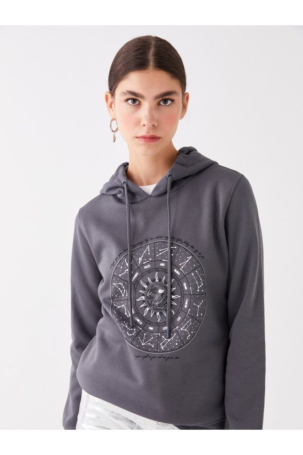 LC Waikiki LC Waikiki Printed Long Sleeve Women's Hoodie