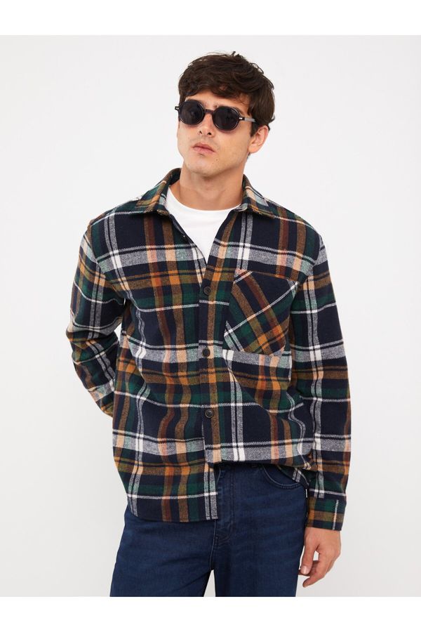 LC Waikiki LC Waikiki Regular Fit Long Sleeve Plaid Men's Lumberjack Shirt Jacket