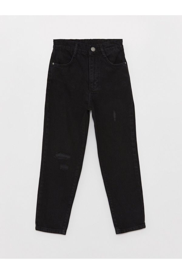 LC Waikiki LC Waikiki Ripped Detailed Girls' Mom Jeans.