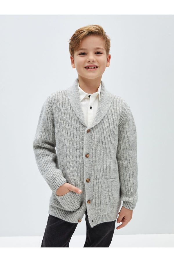 LC Waikiki LC Waikiki Shawl Collar Boy's Knitwear Cardigan