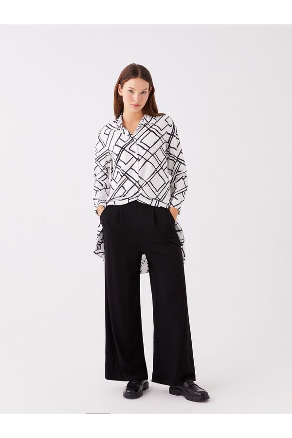 LC Waikiki LC Waikiki Straight Wide Leg Women's Trousers with Elastic Waist