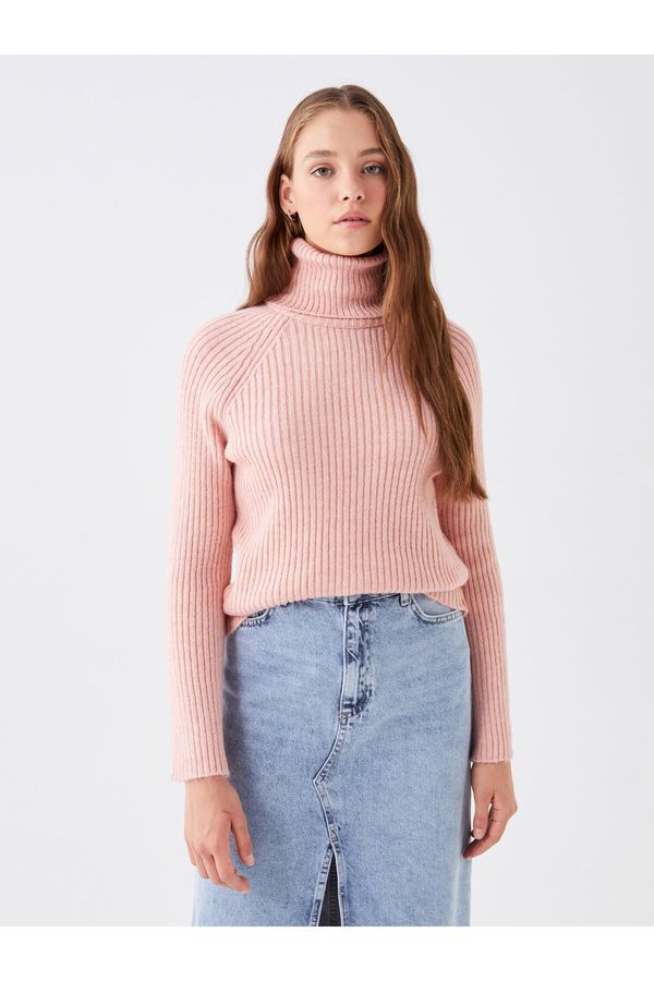 LC Waikiki LC Waikiki Turtleneck Plain Long Sleeve Women's Knitwear Sweater