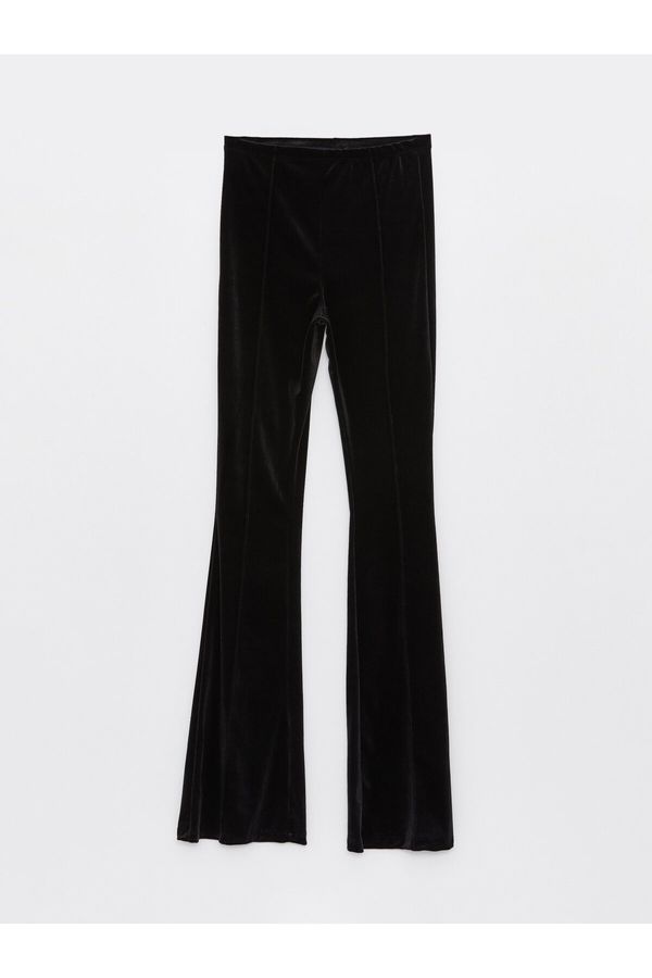 LC Waikiki LC Waikiki Women's Elastic Waist Straight Velvet Trousers