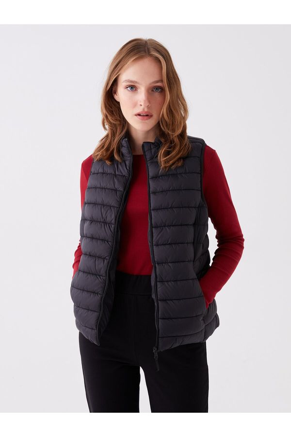 LC Waikiki LC Waikiki Women's High Collar Plain Puffer Vest