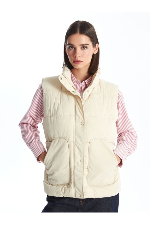 LC Waikiki LC Waikiki Women's High Collar Plain Puffer Vest