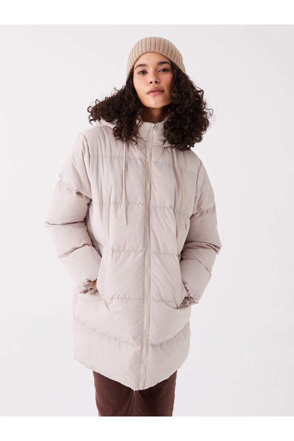 LC Waikiki LC Waikiki Women's Hooded Flat Down Coat