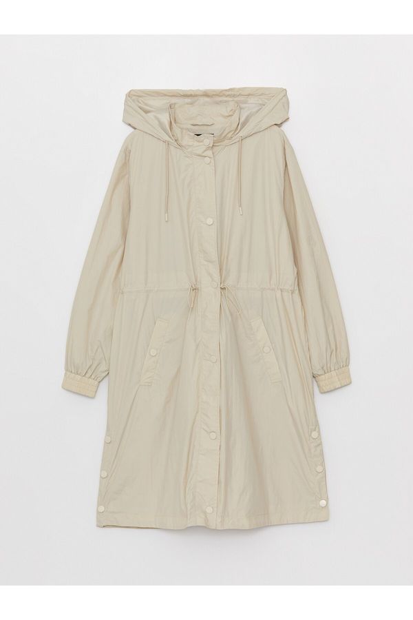 LC Waikiki LC Waikiki Women's Hooded Plain Raincoat