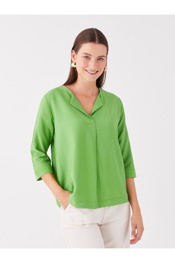 LC Waikiki LC Waikiki Women's Loose Collar Plain Blouse