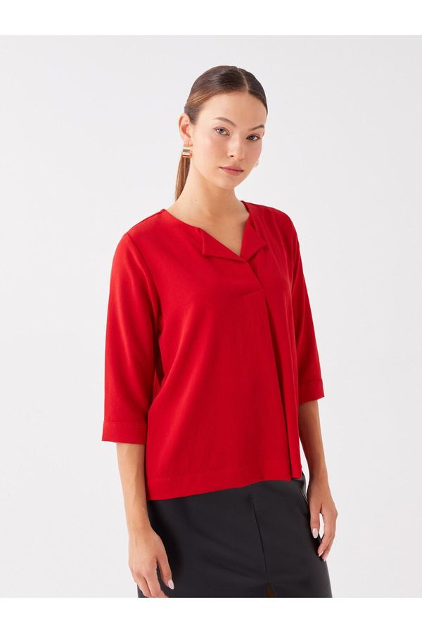 LC Waikiki LC Waikiki Women's Loose Collar Plain Blouse