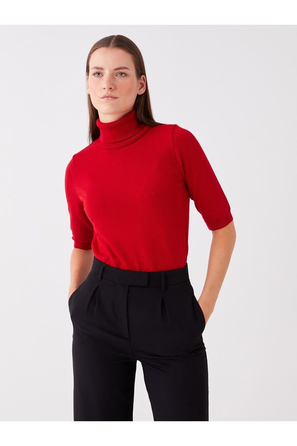 LC Waikiki LC Waikiki Women's Turtleneck Plain Sweater