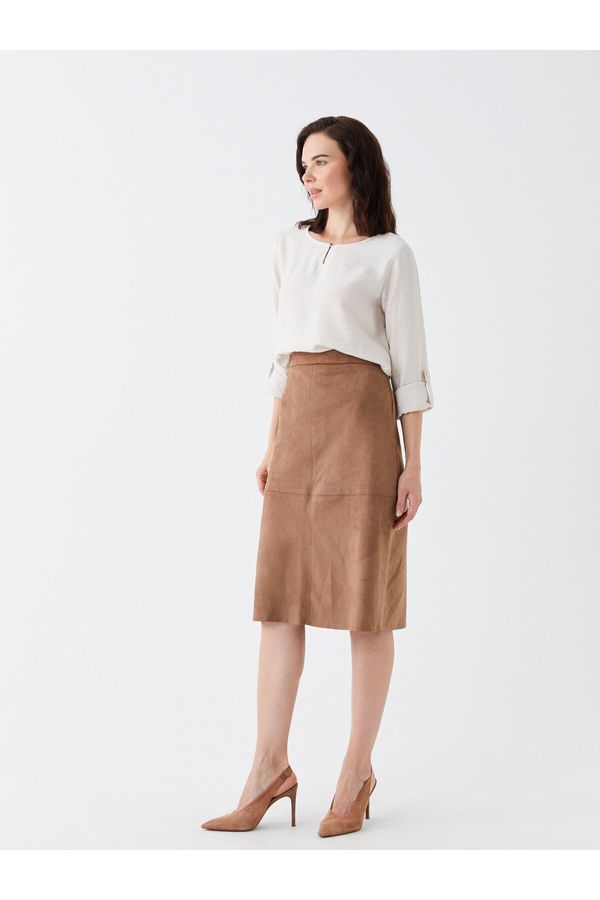 LC Waikiki LC Waikiki Women's Waist Zippered Straight Skirt