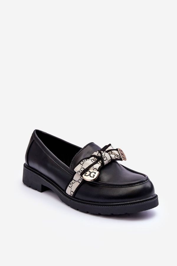 Kesi Leather shoes for women Moccasins black SBarski HY330